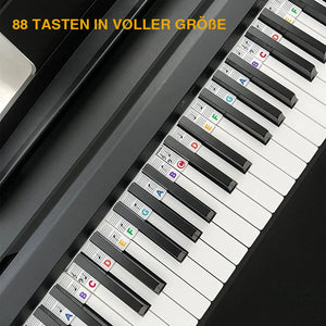 🎹 Abnehmbare Klaviertastatur Notenetiketten