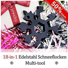 Laden Sie das Bild in den Galerie-Viewer, 18-in-1 Edelstahl Schneeflocken Multi-tool
